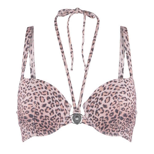 LingaDore Beach  Pink Leopard pink/print padded bikini bra LingaDore Beach  Pink Leopard pink/print padded bikini bra
