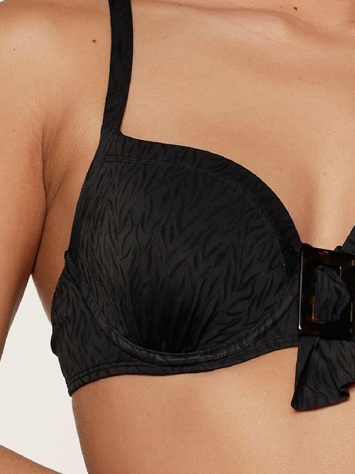 LingaDore Beach  Beautiful Black black padded bikini bra LingaDore Beach  Beautiful Black black padded bikini bra