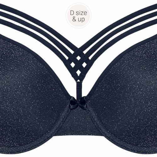 Marlies Dekkers Dame de Paris navy blue padded bra Marlies Dekkers Dame de Paris navy blue padded bra