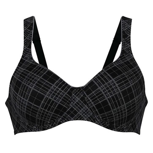 Rosa Faia Twin Art black/grey non-padded bra Rosa Faia Twin Art black/grey non-padded bra