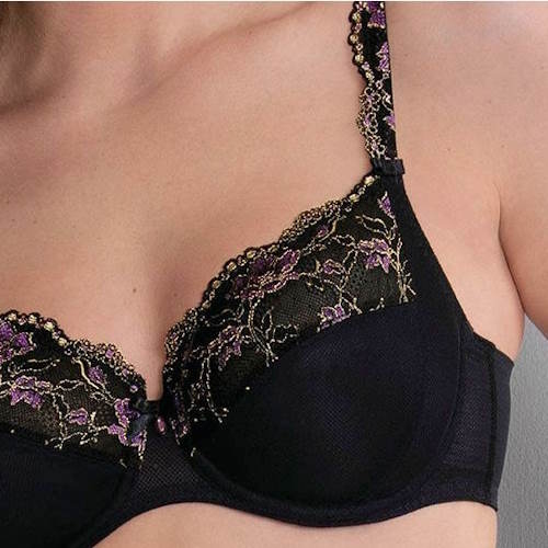 Rosa Faia Colette black non-padded bra Rosa Faia Colette black non-padded bra