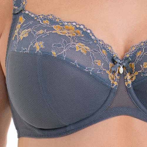Rosa Faia Colette grey non-padded bra Rosa Faia Colette grey non-padded bra