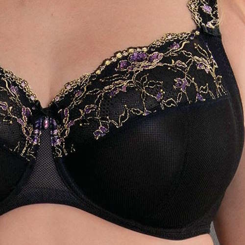 Rosa Faia Colette black non-padded bra Rosa Faia Colette black non-padded bra