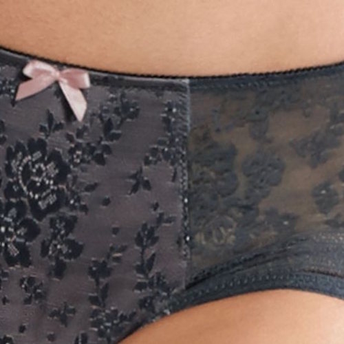 Rosa Faia Fleur anthracite high waist brief Rosa Faia Fleur anthracite high waist brief