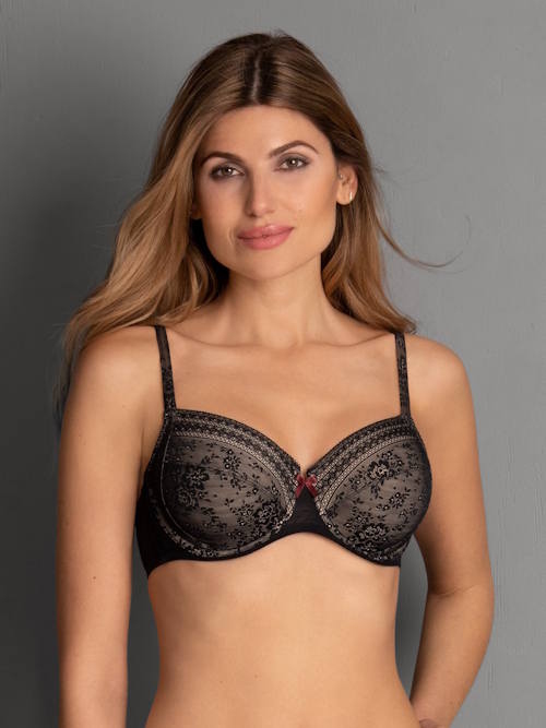 Rosa Faia Fleur black non-padded bra Rosa Faia Fleur black non-padded bra
