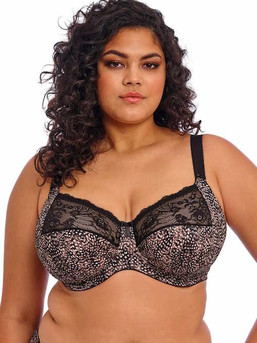 Elomi Morgan black/print non-padded bra Elomi Morgan black/print non-padded bra