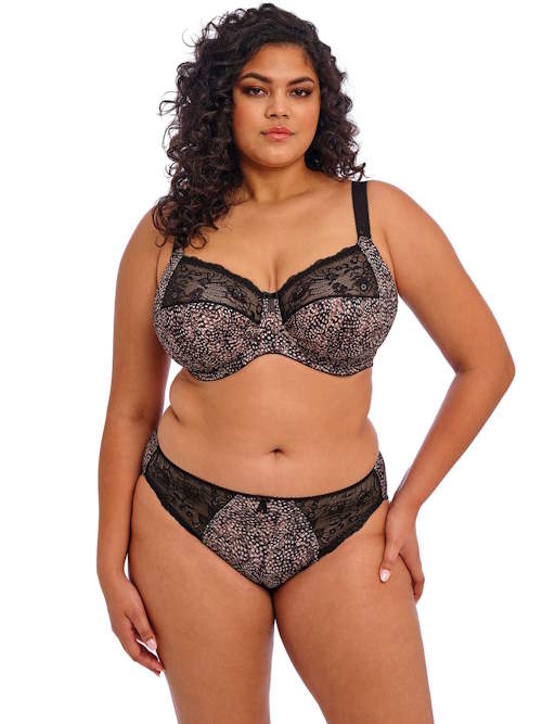 Elomi Morgan black/print non-padded bra Elomi Morgan black/print non-padded bra