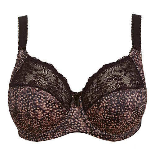 Elomi Morgan black/print non-padded bra Elomi Morgan black/print non-padded bra