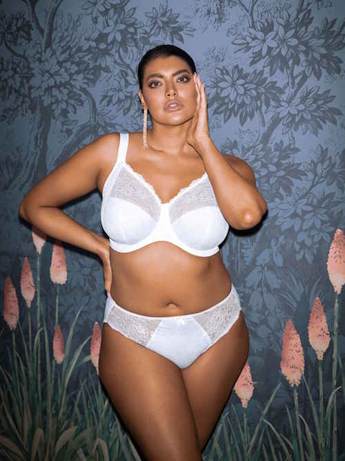 Elomi Morgan white/print non-padded bra Elomi Morgan white/print non-padded bra