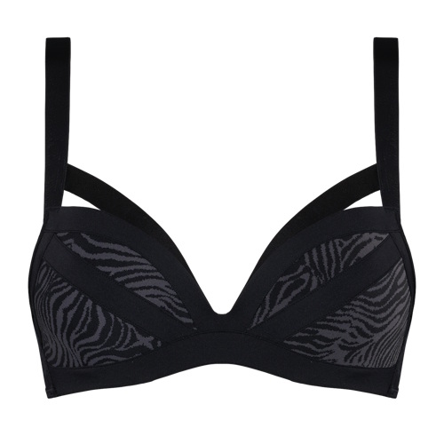 Marlies Dekkers Wing Power black/grey push up bra Marlies Dekkers Wing Power black/grey push up bra