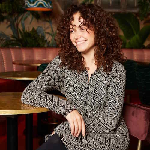 Charlie Choe Goes Retro black/print nightdress Charlie Choe Goes Retro black/print nightdress