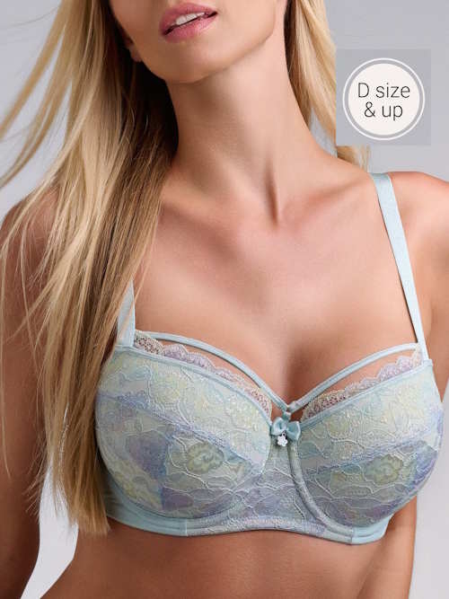 Marlies Dekkers Mariposa blue/print padded bra Marlies Dekkers Mariposa blue/print padded bra