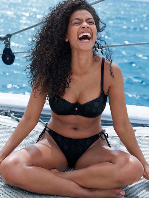 Freya Swim Nomad Nights black padded bikini bra Freya Swim Nomad Nights black padded bikini bra