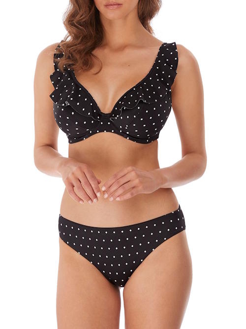 Freya Swim Jewel Cove black/print soft-cup bikini bra Freya Swim Jewel Cove black/print soft-cup bikini bra