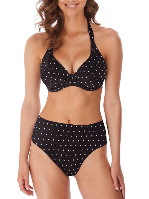 Freya Swim Jewel Cove black/print soft-cup bikini bra Freya Swim Jewel Cove black/print soft-cup bikini bra