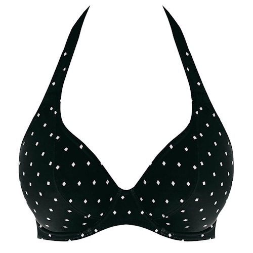 Freya Swim Jewel Cove black/print soft-cup bikini bra Freya Swim Jewel Cove black/print soft-cup bikini bra