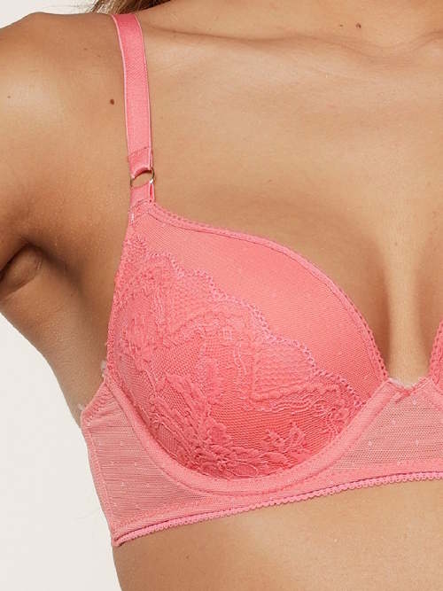 LingaDore Spiced Coral coral push up bra LingaDore Spiced Coral coral push up bra
