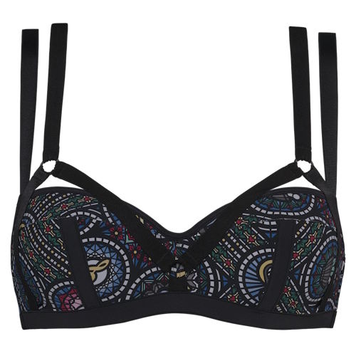 Marlies Dekkers Ecclesia black/print padded bra Marlies Dekkers Ecclesia black/print padded bra
