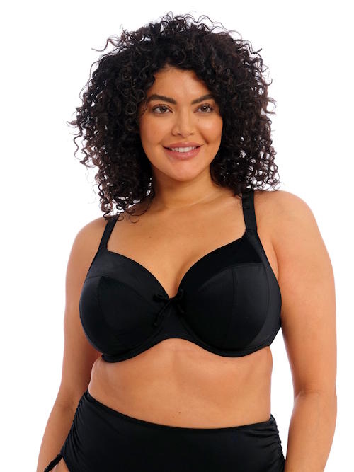 Elomi Swim Plain Sailing black padded bikini bra Elomi Swim Plain Sailing black padded bikini bra