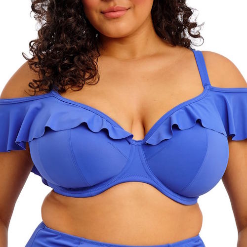 Elomi Swim Plain Sailing blue padded bikini bra Elomi Swim Plain Sailing blue padded bikini bra