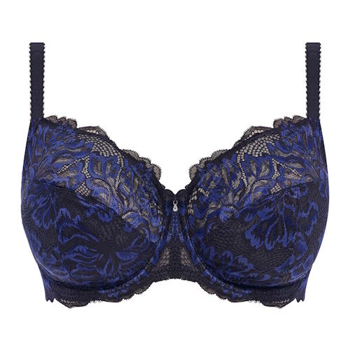 Fantasy Lingerie Emmaline black/blue non-padded bra Fantasy Lingerie Emmaline black/blue non-padded bra