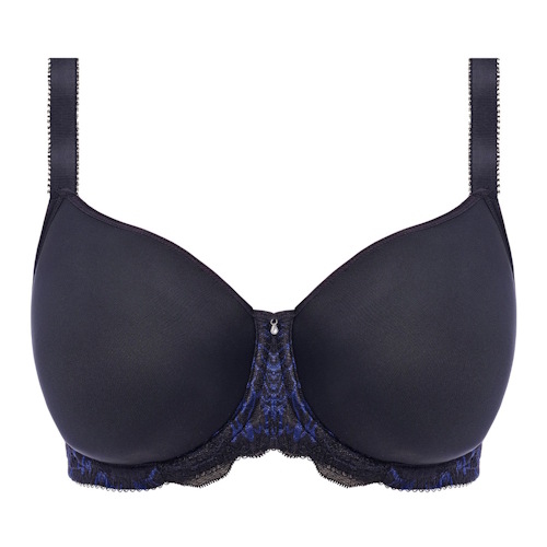 Fantasy Lingerie Emmaline black/blue padded bra Fantasy Lingerie Emmaline black/blue padded bra