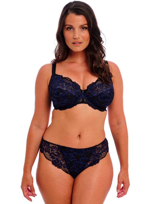 Fantasy Lingerie Emmaline black/blue brief Fantasy Lingerie Emmaline black/blue brief