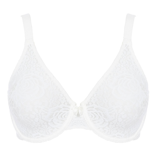 Wacoal Lingerie Halo Lace ivory non-padded bra Wacoal Lingerie Halo Lace ivory non-padded bra
