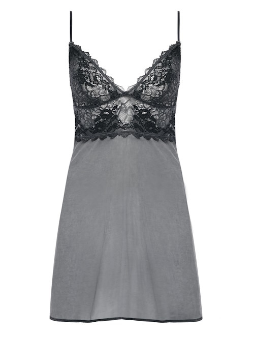 Wacoal Lingerie Lace Perfection grey slipdress Wacoal Lingerie Lace Perfection grey slipdress