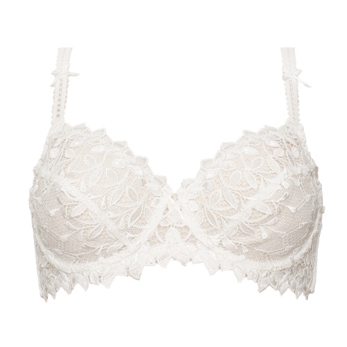 Guy de France Embroidery ivory non-padded bra Guy de France Embroidery ivory non-padded bra