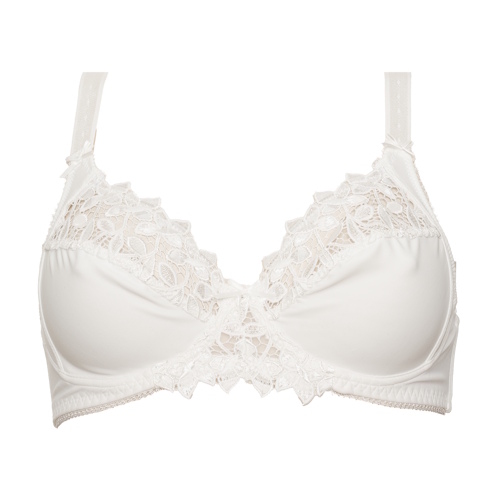 Guy de France Embroidery ivory non-padded bra Guy de France Embroidery ivory non-padded bra