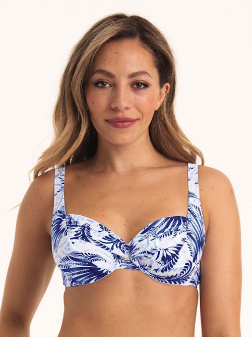 Anita Swimwear Hermine white/blue soft-cup bikini bra Anita Swimwear Hermine white/blue soft-cup bikini bra