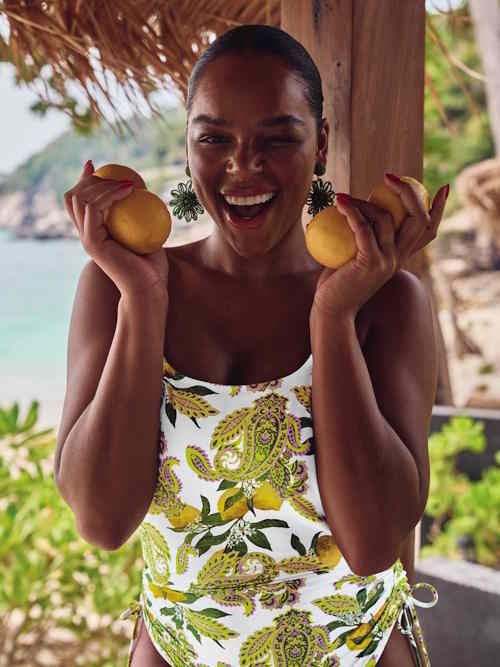 Rosa Faia Swimwear Jessy white/print bathingsuit Rosa Faia Swimwear Jessy white/print bathingsuit