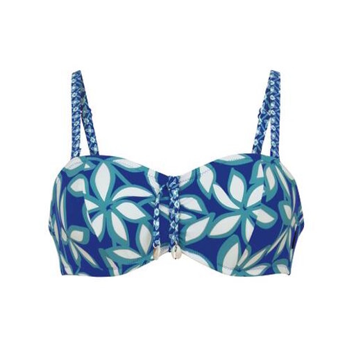Rosa Faia Swimwear Ella blue soft-cup bikini bra Rosa Faia Swimwear Ella blue soft-cup bikini bra