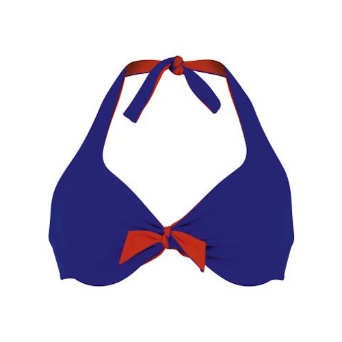 Rosa Faia Swimwear Loretta blue padded bikini bra Rosa Faia Swimwear Loretta blue padded bikini bra