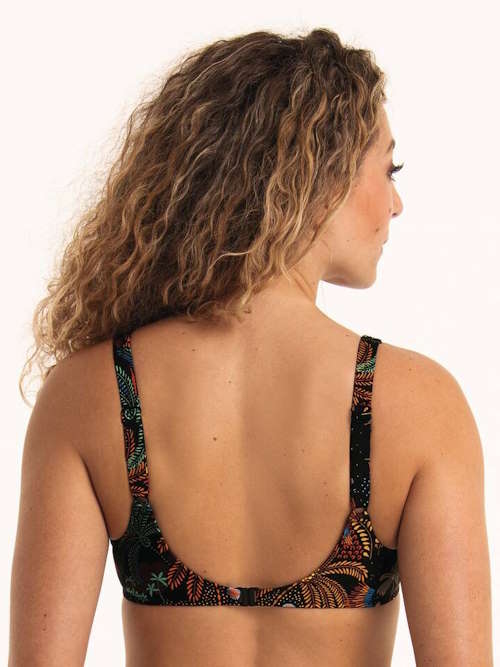 Rosa Faia Swimwear Sibel black/print soft-cup bikini bra Rosa Faia Swimwear Sibel black/print soft-cup bikini bra