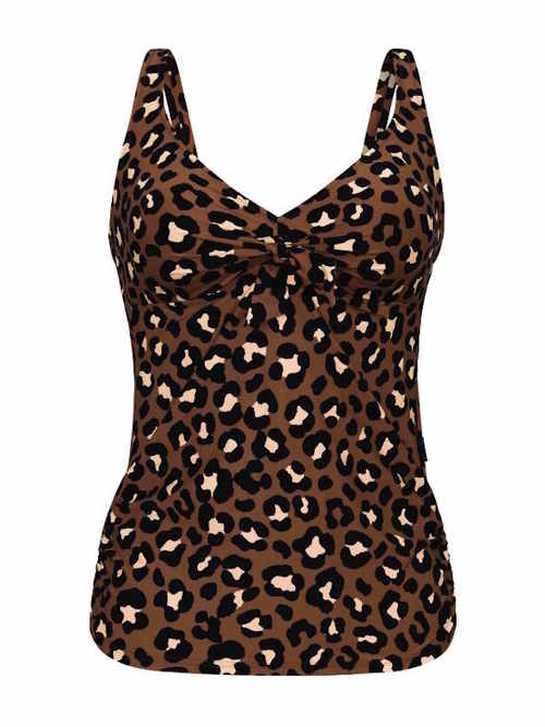 Rosa Faia Swimwear Alina brown tankini top Rosa Faia Swimwear Alina brown tankini top