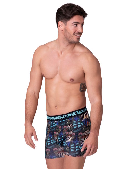Muchachomalo Captain Donkey multicolor/print cotton boxer short Muchachomalo Captain Donkey multicolor/print cotton boxer short