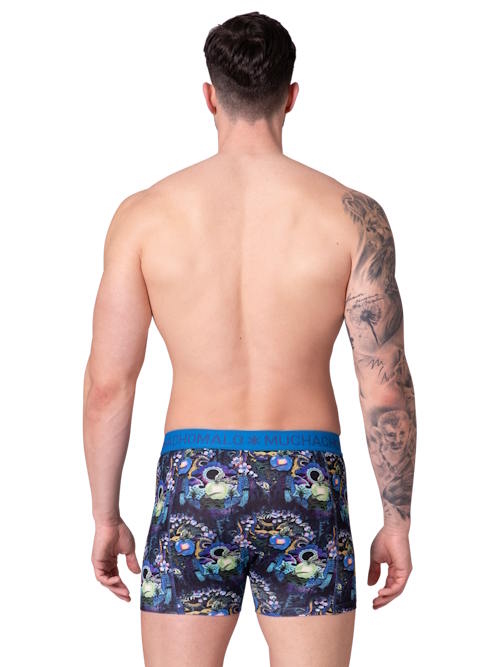 Muchachomalo Fruitnoevil multicolor/print cotton boxer short Muchachomalo Fruitnoevil multicolor/print cotton boxer short