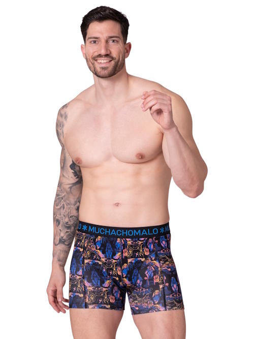 Muchachomalo Fruitnoevil multicolor/print cotton boxer short Muchachomalo Fruitnoevil multicolor/print cotton boxer short