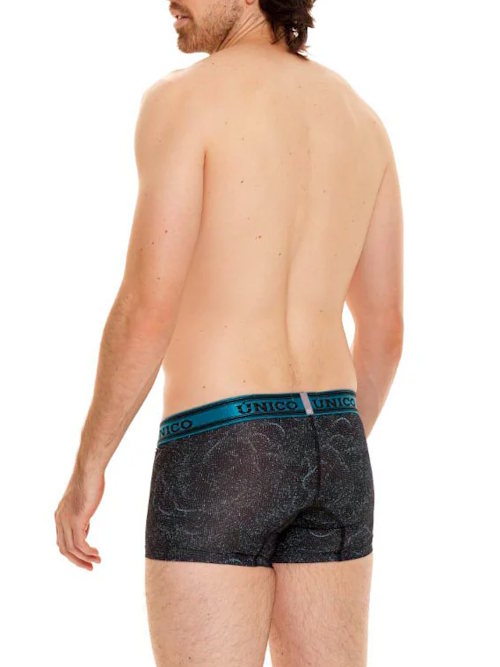 Mundo Unico Espuma black/print sport trunk Mundo Unico Espuma black/print sport trunk