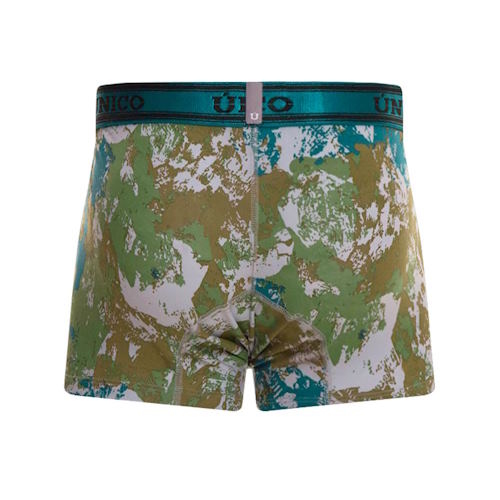 Mundo Unico Tinte Aspero green/print sport trunk Mundo Unico Tinte Aspero green/print sport trunk