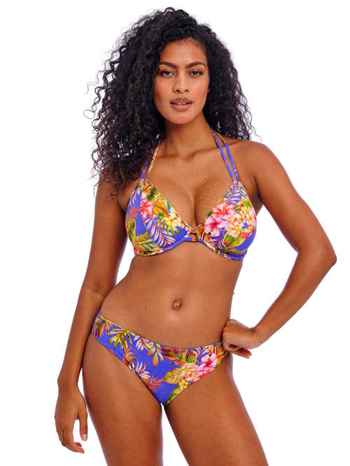 Freya Swim Tiger Valley blue soft-cup bikini bra Freya Swim Tiger Valley blue soft-cup bikini bra
