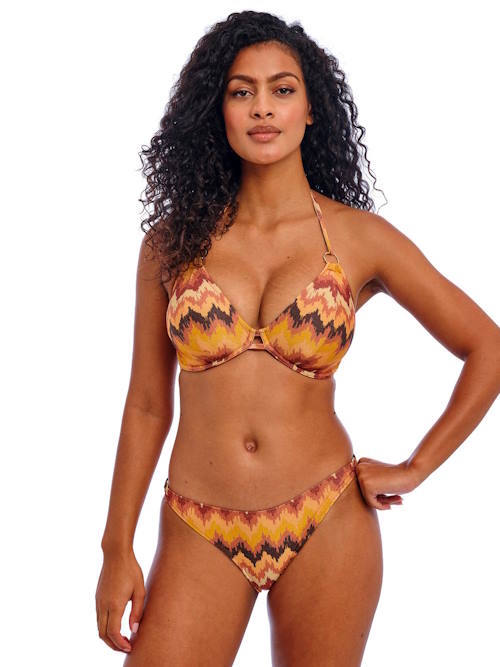 Freya Swim Arizona Wave brown padded bikini bra Freya Swim Arizona Wave brown padded bikini bra
