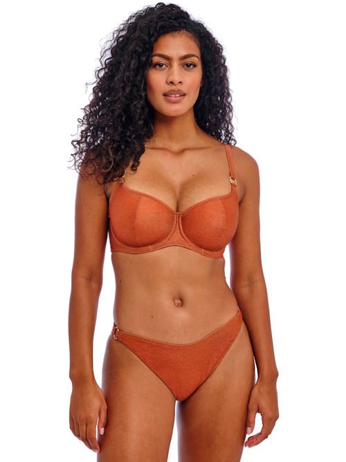 Freya Swim Arizona Wave gold padded bikini bra Freya Swim Arizona Wave gold padded bikini bra