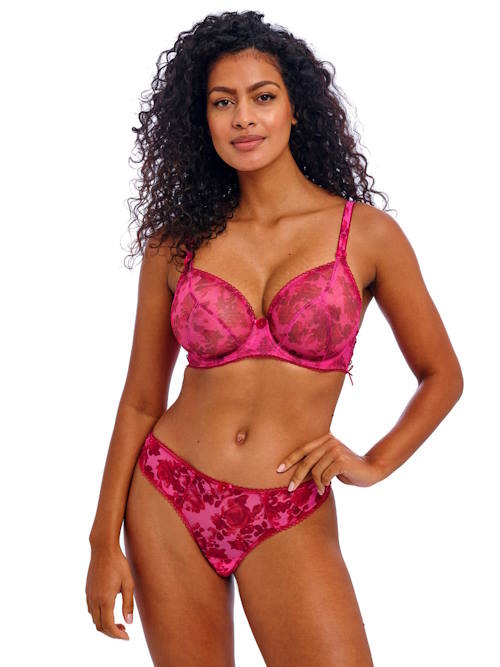 Freya Rose Blossom red/pink thong Freya Rose Blossom red/pink thong