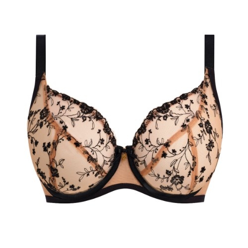 Freya Entwined powder/black padded bra Freya Entwined powder/black padded bra