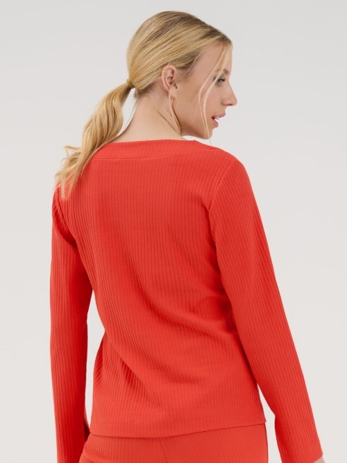 Lisca Lucky orange pyjama shirt Lisca Lucky orange pyjama shirt