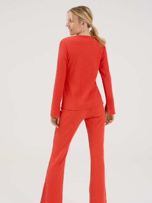 Lisca Lucky orange pyjama shirt Lisca Lucky orange pyjama shirt