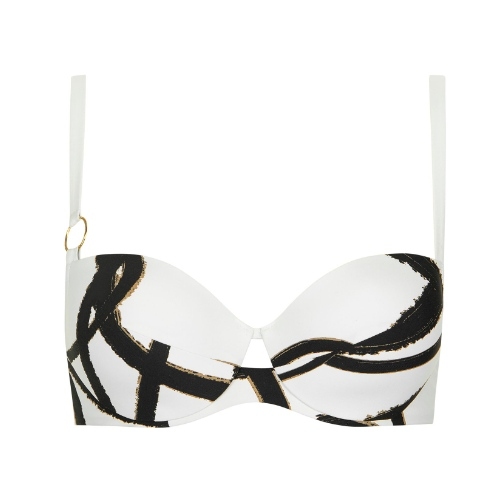Lisca Swimwear Honolulu white/black padded bikini bra Lisca Swimwear Honolulu white/black padded bikini bra